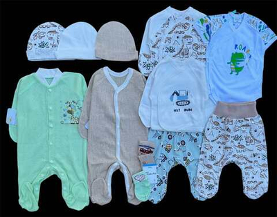 Гарний набір одягу для новонародженого хлопчика, якісний одяг для немовлят, літо, зріст 56 см, бавовна