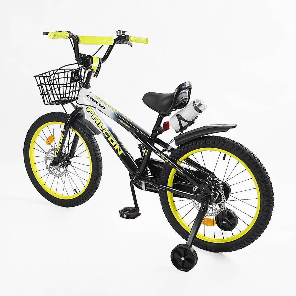 Детский двухколесный велосипед 20 дюймов Corso Falcon с корзиной