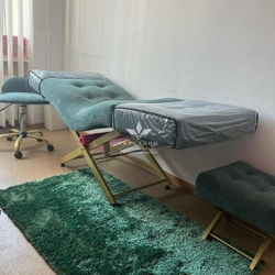 Анатомічна кушетка Tertio 2 Gold для лешмейкерів та бровістів