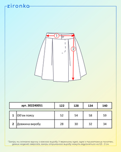 Спідниця для дівчинки синя (арт. 3022400512)