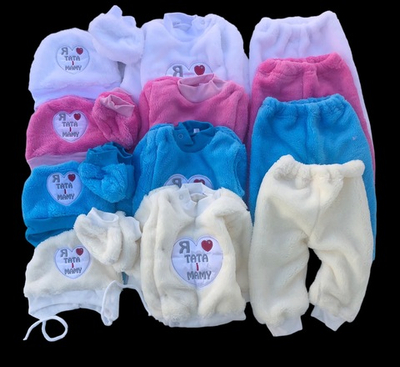 Комплект 4в1: Кофта, штани, шапочка, пінетки "Я люблю", набивна махра ТМ “UA”