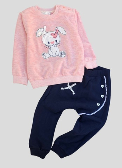 Костюм 2 в 1: світшот, штани "Зайченя", двунитка, ТМ "Brizze"