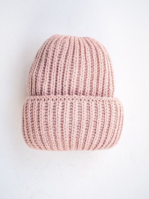 Рожева шапка з підворотом Katarina Ivanenko