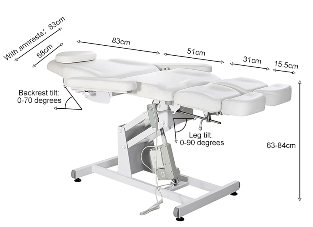 Педикюрне крісло 8253, (1 мотор)
