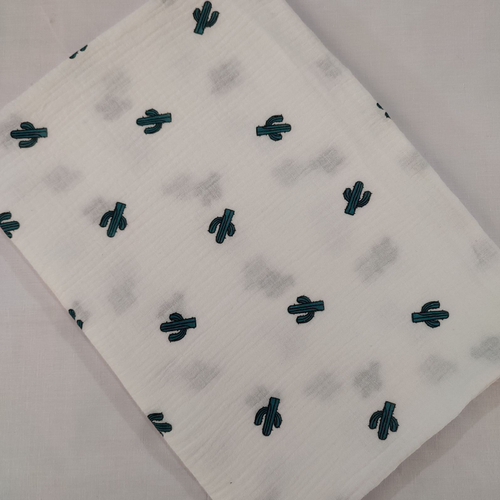 Пеленка муслиновая жатая двухслойная