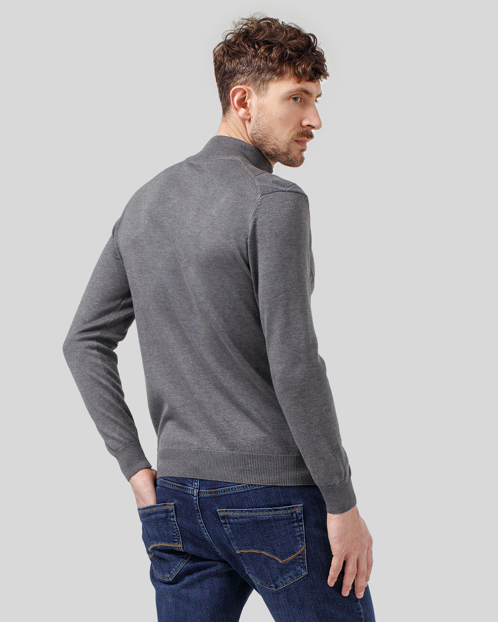 Джемпер чоловічий сірий (арт. 7662300305)