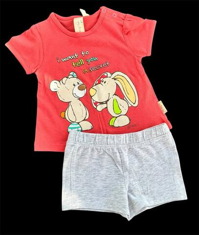 Костюм 2в1: футболка, шорти "Друзі", бавовна ТМ "OVS", "TVM" (62 см)