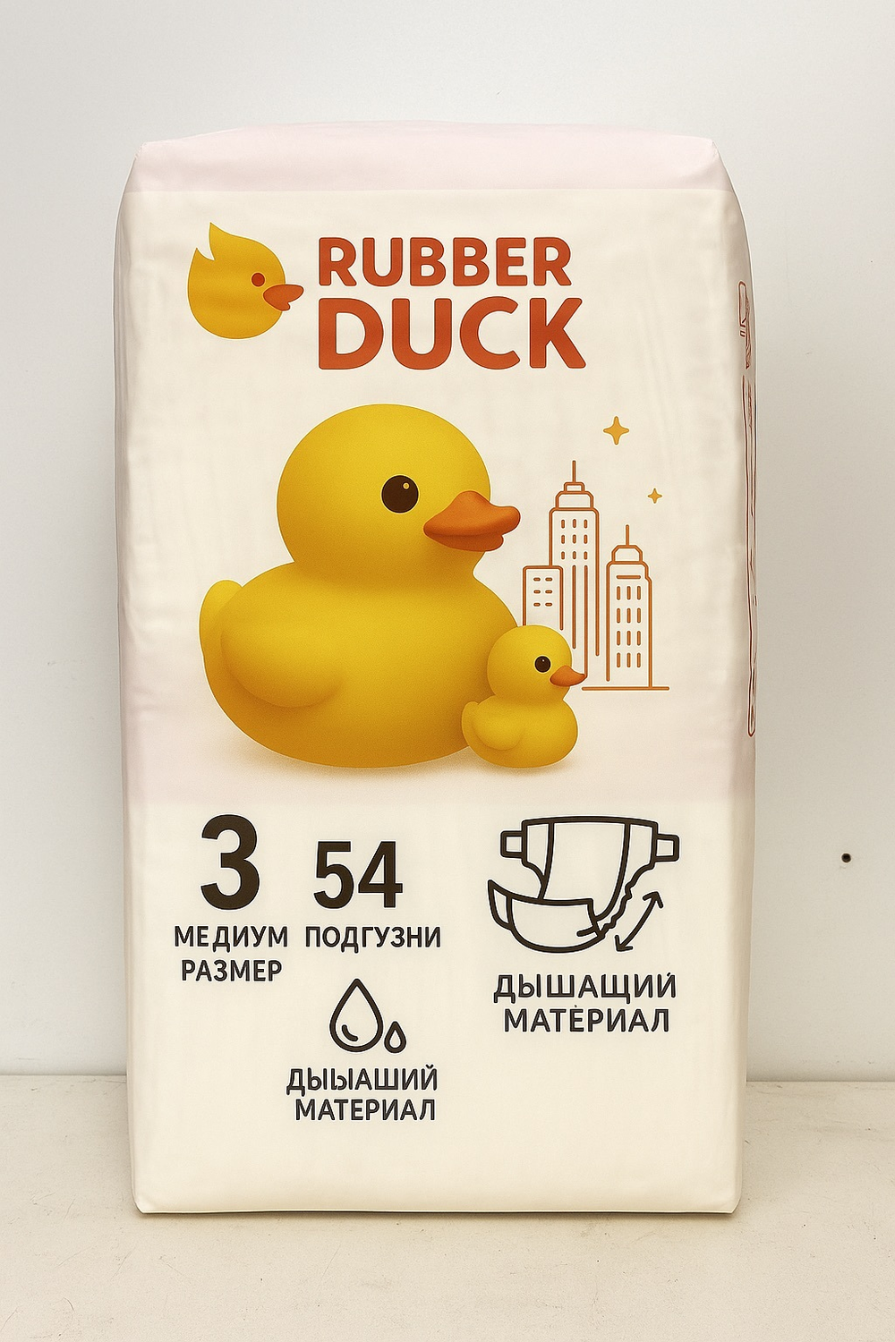 Подгузники Rubber Duck M (6–11 кг), 54 шт.