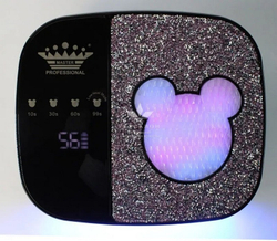 Лампа для маникюра с аккумулятором LED+UV Master Professional SUN S80, 168 Вт, черная