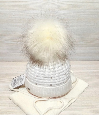 Шапочка із шарфом "Frania", акрил, вовна ТМ "Agbo" (р. 44-46)