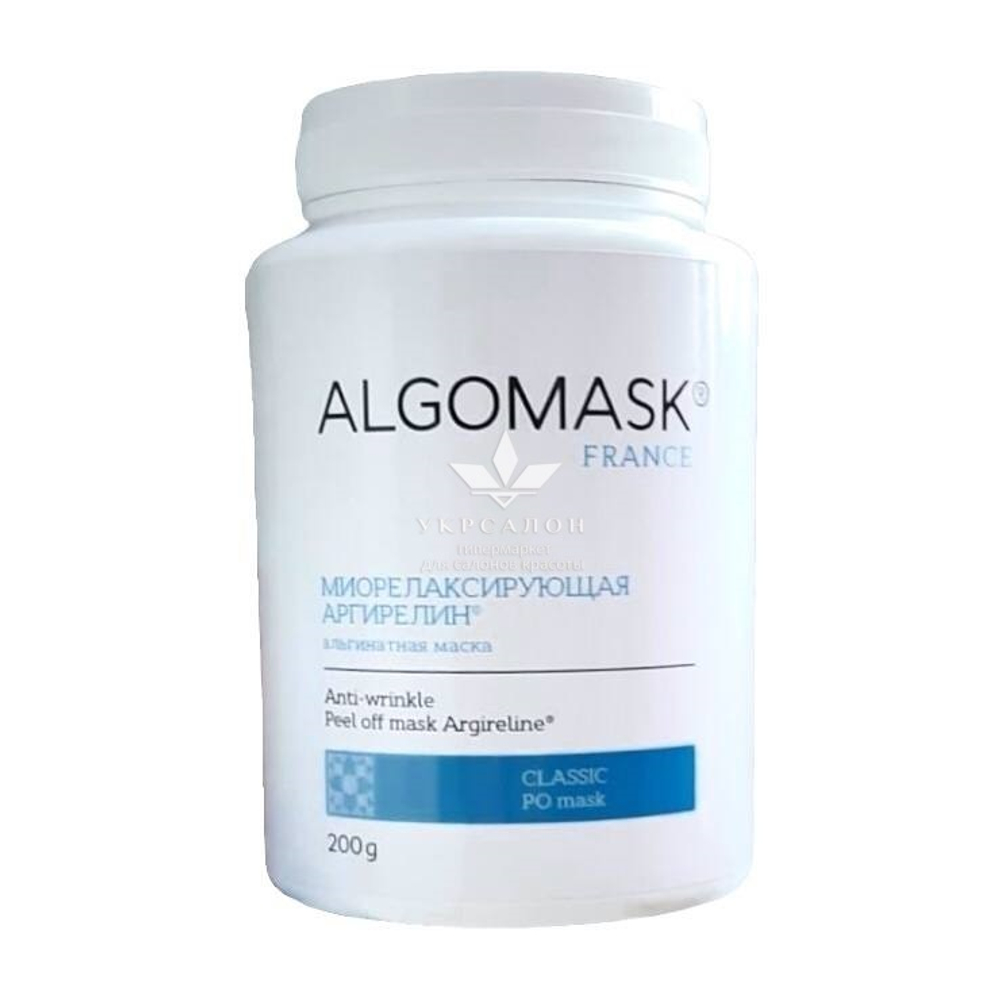 Миорелаксирующая альгинатная маска Anti-wrinkle Peel off mask Argireline Algomask