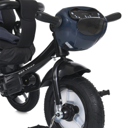 Дитячий триколісний велосипед Turbo Trike MT 1007 гумові колеса
