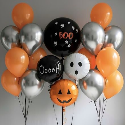 Шарики с гелием на Хеллоуин Boo