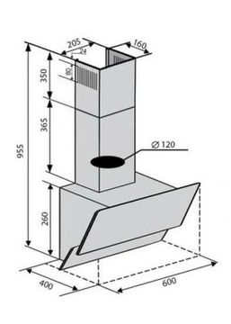 Витяжка VENTOLUX RIMINI 60 BK (450) PB