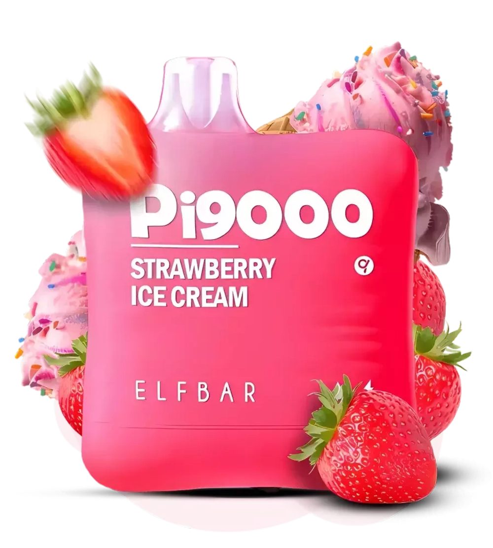 ELF BAR Pi9000 Strawberry Ice Cream 5% nic