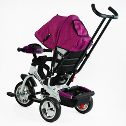 Дитячий триколісний велосипед Best Trike 6588 піна/фара, з батьківською ручкою