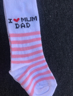 Колготки "I love mum dad", бавовна ТМ "Aleyna"