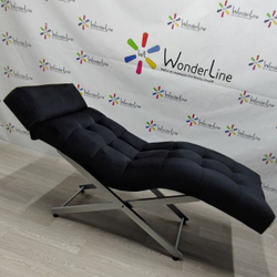 Анатомічна кушетка Tertio Silver для лашмейкерів та бровістів