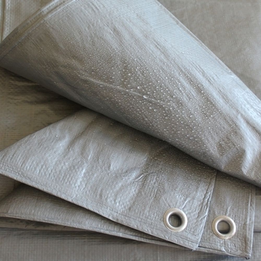 Тент полипропиленовый 3х5 от дождя и снега, затеняющий 100г./м2 (серый)