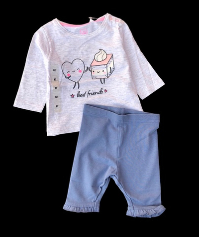 Костюм 2в1: реглан, бриджі "Друзі", бавовна ТМ "Cool club" (62 см)