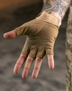 Рукавички тактичні без пальців койот (арт. 9062200202)
