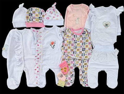 Гарний набір одягу для новонародженої дівчинки, якісний одяг для немовлят, зима, холодний демісезон (весна, осінь), зріст 62 см, бавовна