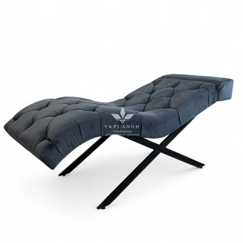 Анатомическая кушетка Mark 555-10 с пуговицами и подголовником для лашмейкеров и бровистов