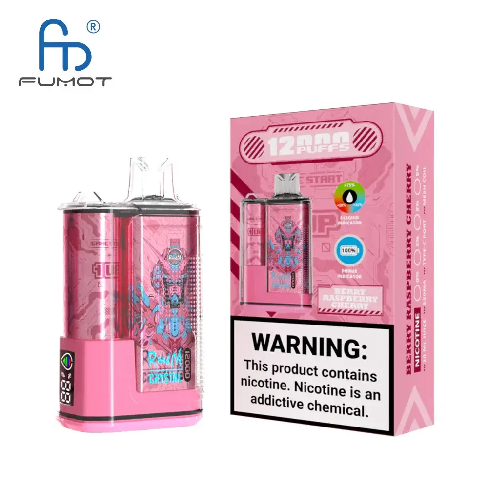 RandM 12000 Crystal - Strawberry Ice (5% nic)