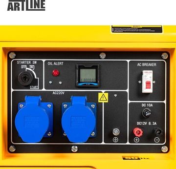 Генератор дизельный QUBE QFED7500S 1-phase 5.0 / 5.5 кВт 15 л canopy електричний старт