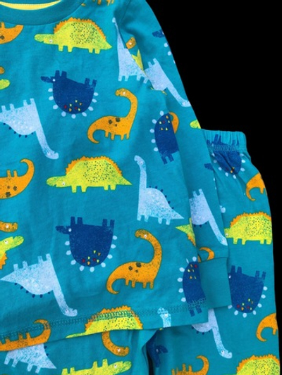 Костюм для дому або сну (піжама): реглан, штани "Динозаври", бавовна ТМ "George" (92-98 см)