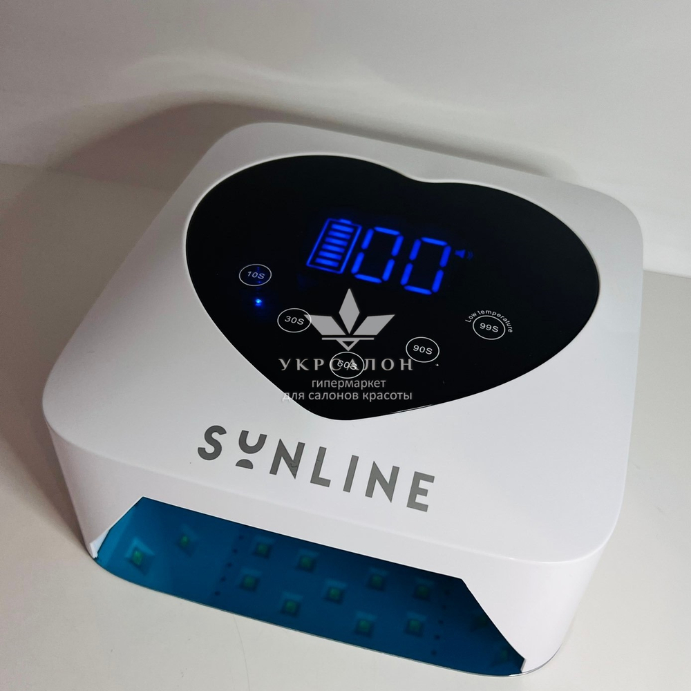 Лампа для манікюру із акумулятором LED+UV Sunline heart X40