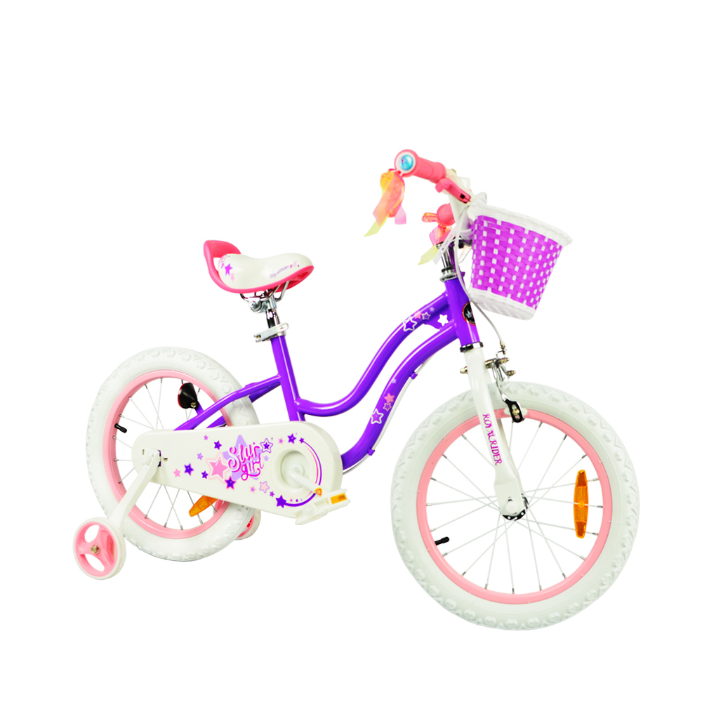 Детский двухколесный велосипед для девочки Royal Baby Stargirl 18 дюймов RB18G-1 с корзиной