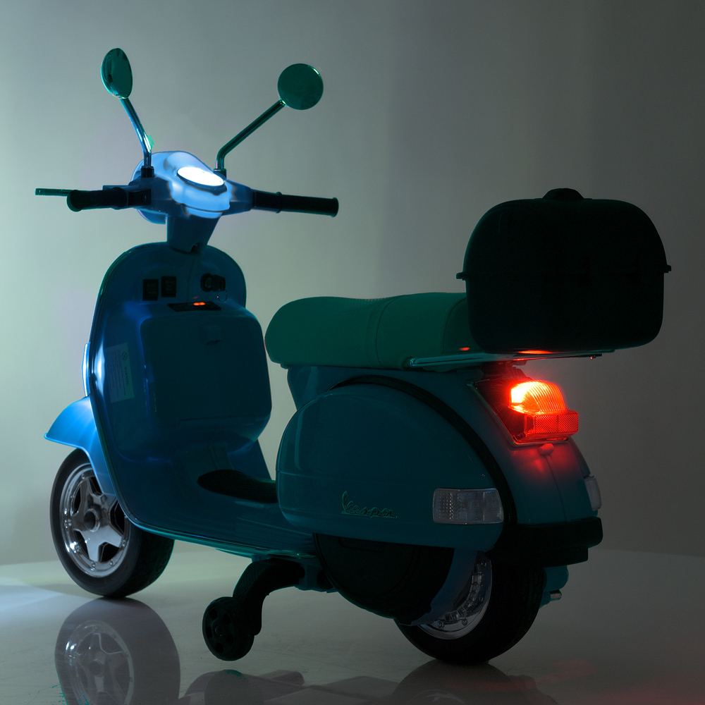 Дитячий електромотоцикл 2 колісний ретро VESPA PX 150 M 4939EL