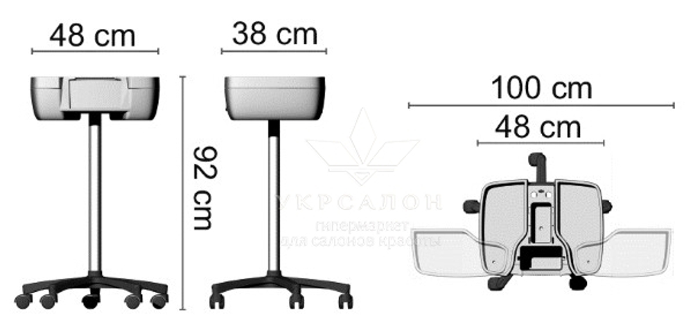 Лабораторія для змішування фарб beauty case transparent