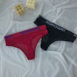 Мереживні трусики з широкою резинкою