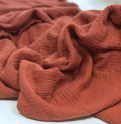 Муслин жатый однотонный