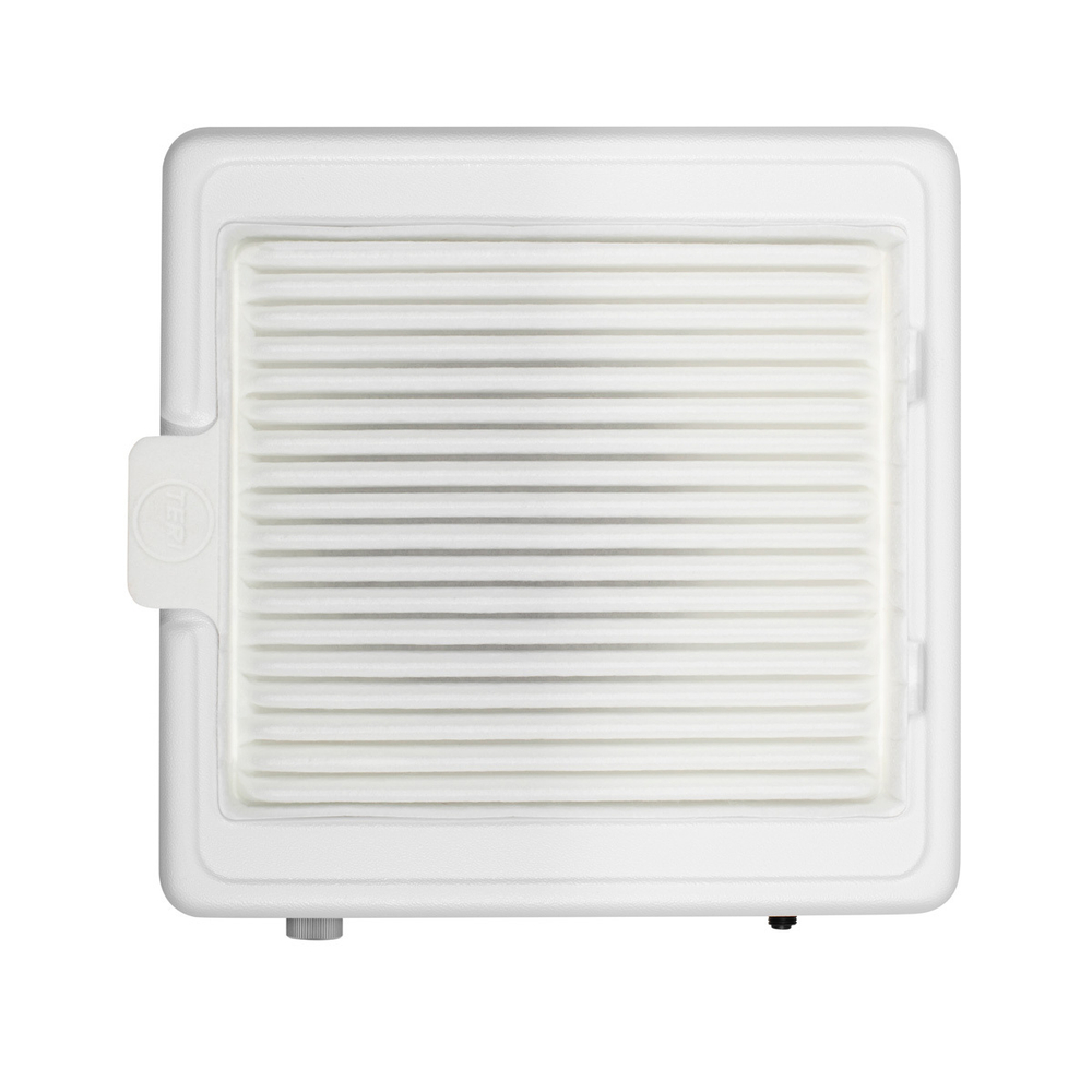 Настольная маникюрная вытяжка с HEPA фильтром Teri 800, цвет белый (сетка белая)