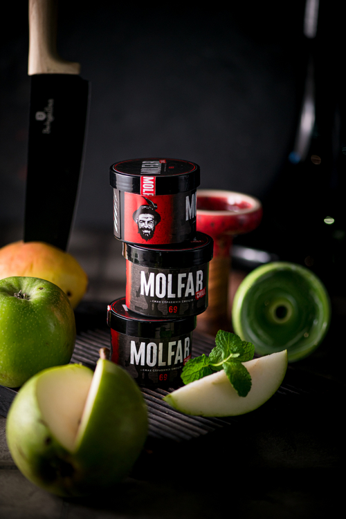 Табак Molfar Хухи (Мольфар Зеленое Яблоко Груша Айс) | Chill Line 40г | 100г