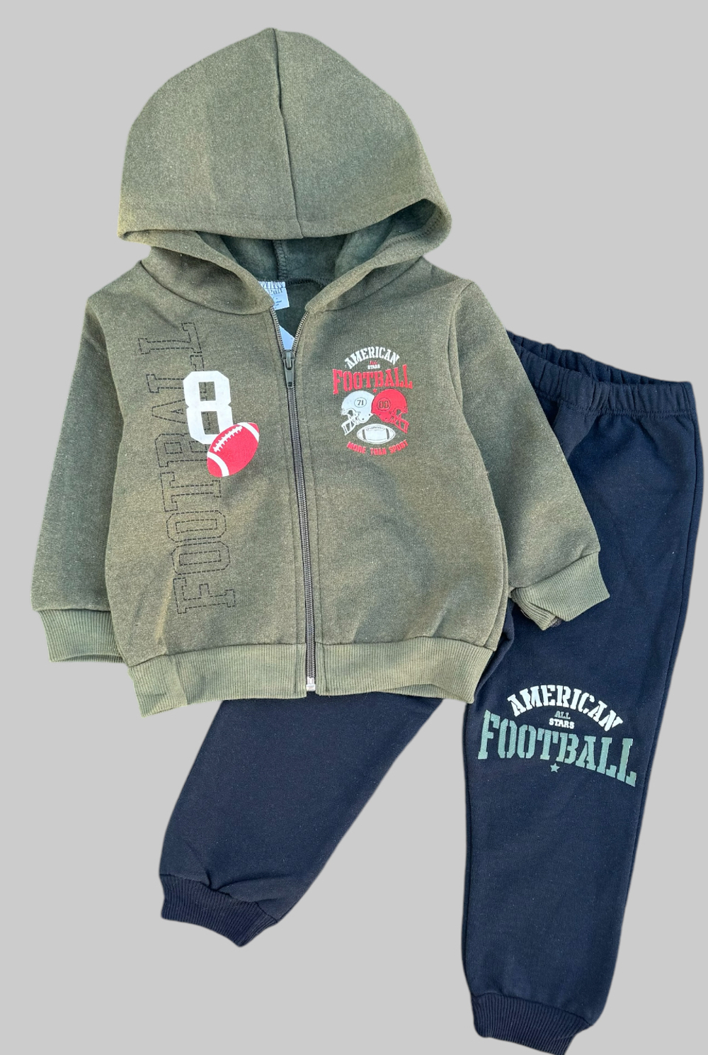 Костюм 2 в 1: кофта, штани "Football", трьохнитка з начосом ТМ "Baby Puff” (104 см)