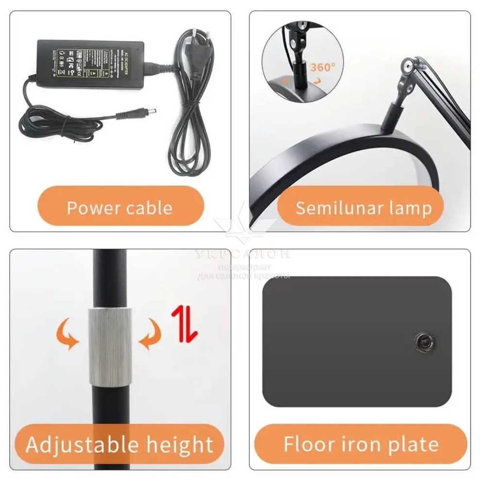 Бестеневая Led лампа для бьюти мастера универсальная HD-M40X 36W квадрат