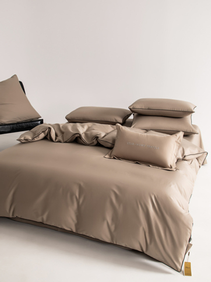 Комплект постельного белья Однотонный Сатин Элитный OCE022