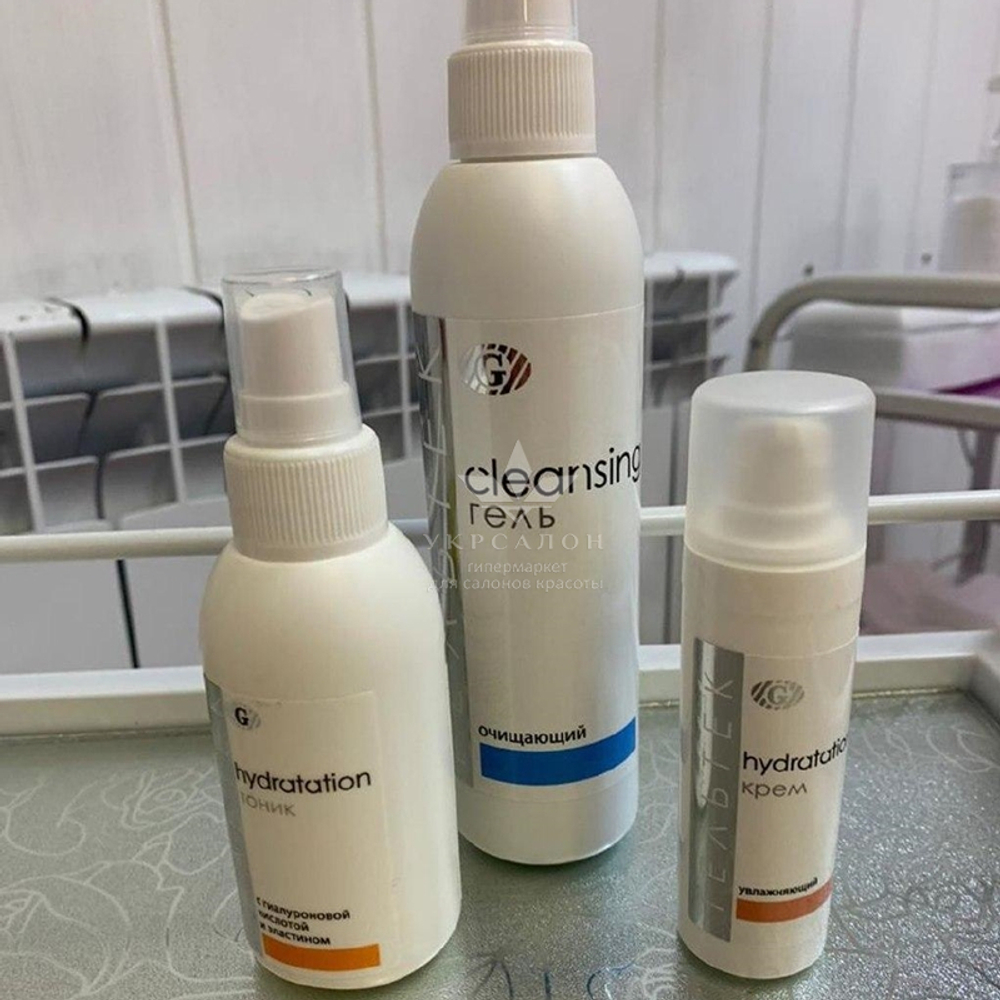 Тонік для обличчя з гіалуроновою кислотою і еластином серии Hydratation, Гельтек