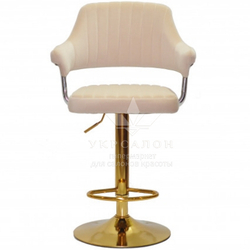 Стільчик для візажу Jef velor Gold