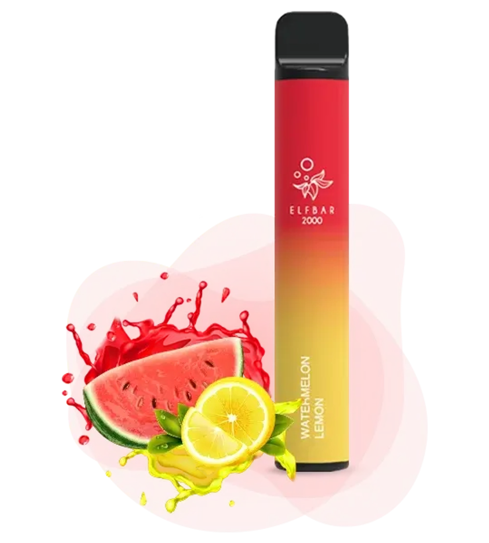 Elf Bar 2000 - Watermelon Lemon (5% nic)