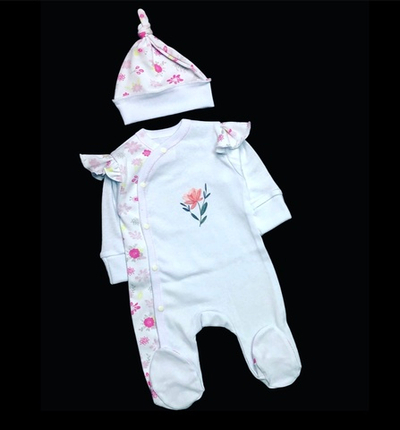 Чоловічок із шапочкою "Принт", інтерлок ТМ "Happy ТОТ"