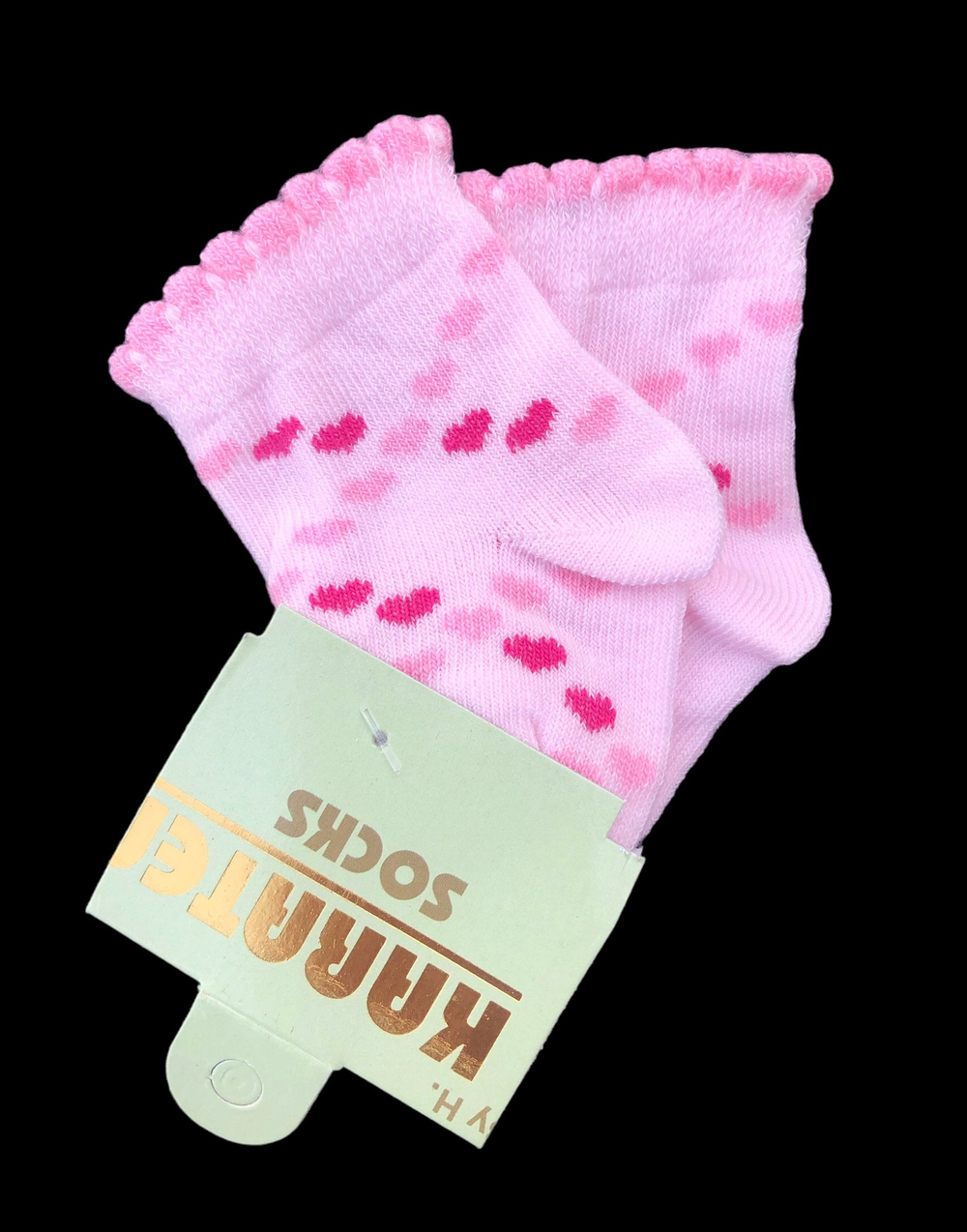 Шкарпетки "Сердечки", котон ТМ "Karatepe socks" (0-6 міс)
