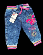 Джинси "Метелик", джинс на махрі ТМ "Nikido"