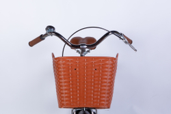 Велосипед городской 26 дюймов Dorozhnik Lux Velosteel 2025 с корзиной и багажником, рама 17"