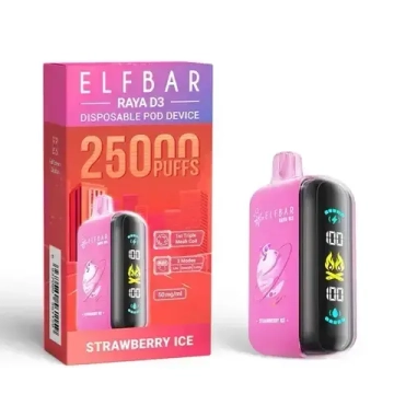 Elf Bar Raya D3 - Strawberry Ice (5% nic)