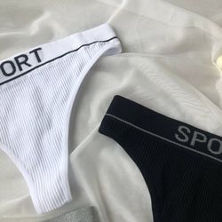 Трусики у рубчик високої посадки SPORT